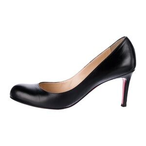 ISO Christian Louboutin Black Leather Heel (2.5-3” heel) - 37